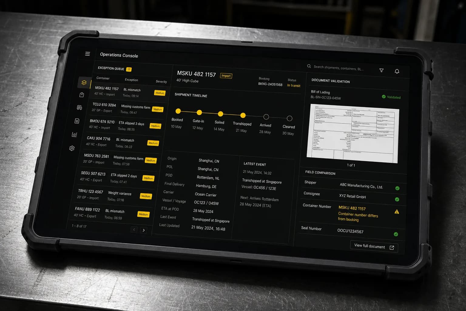 Cargolink: Every shipment, every document, one screen