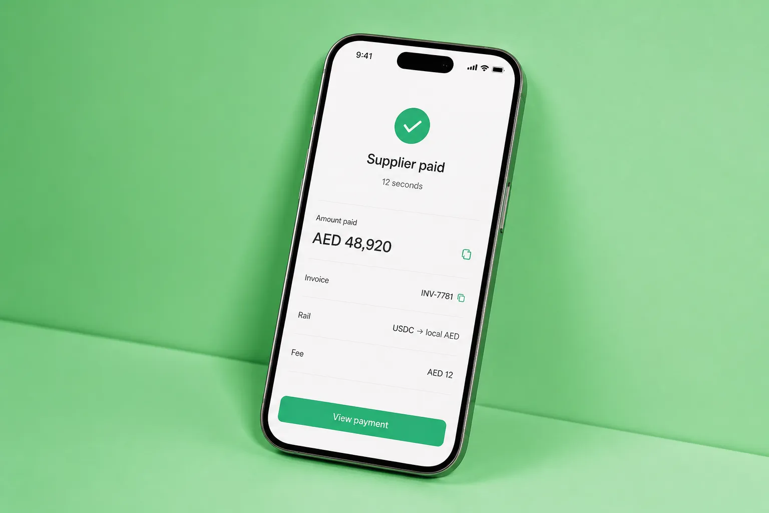 Tessel: Supplier paid in twelve seconds