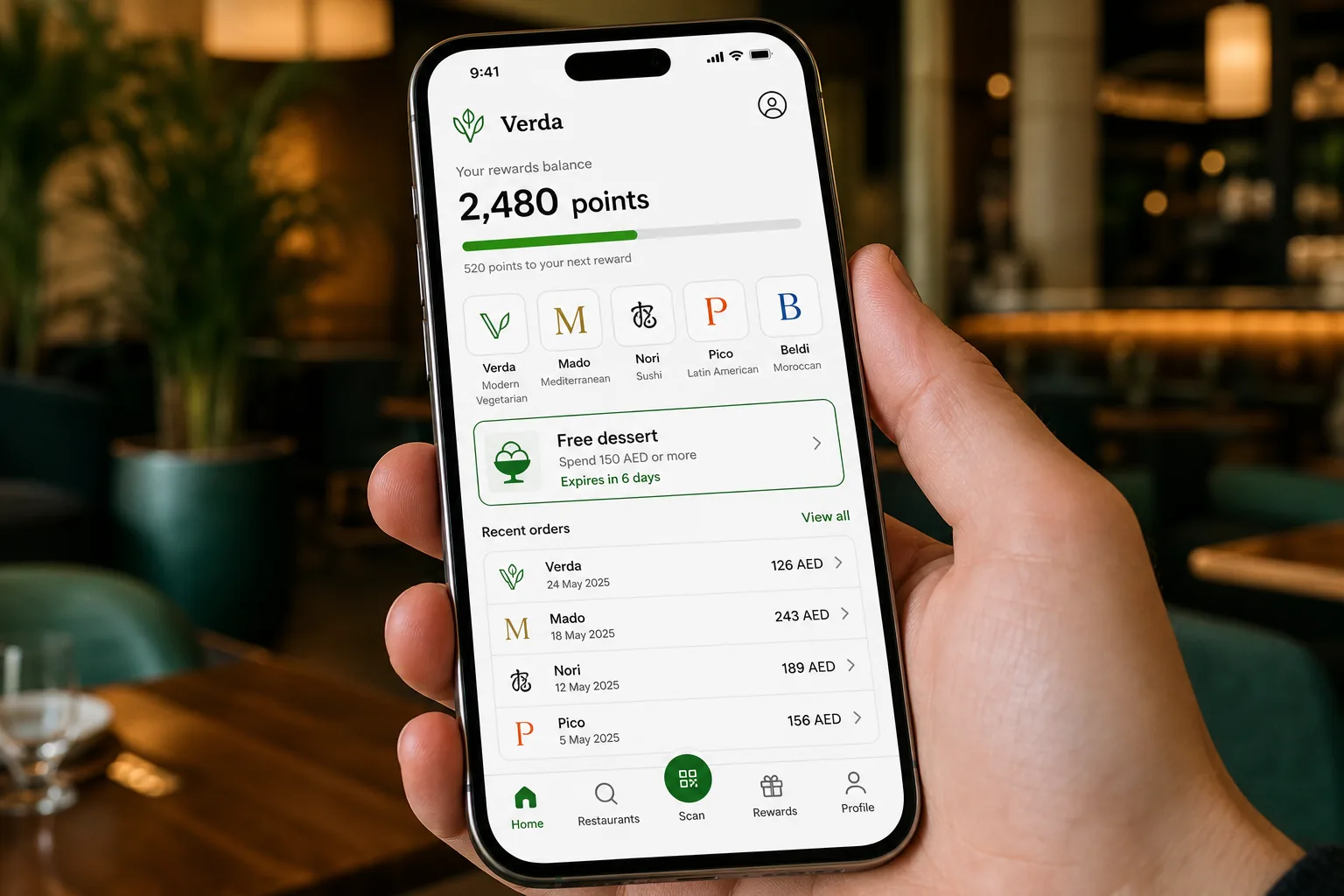 Verda: One loyalty account across nine restaurants